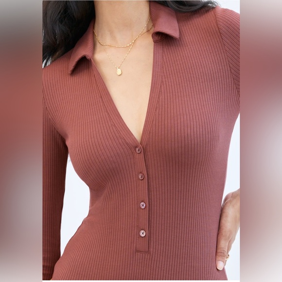 Wilfred Charlotte bodysuit in ashy rose pink - Picture 1 of 3